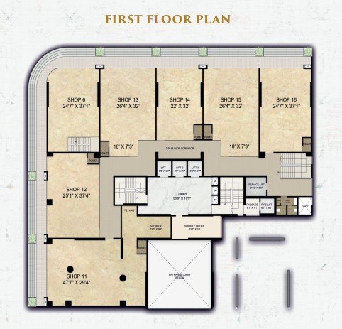 Detailed floor plan showcasing luxurious layouts and spacious design
