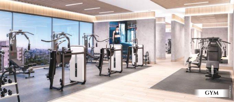 State-of-the-art gym with modern fitness equipment and premium design