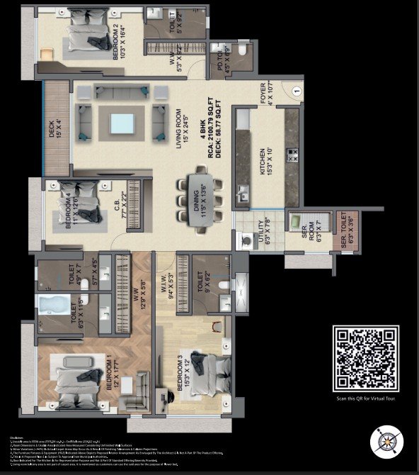 Detailed luxury floor plan showcasing spacious layouts and elegant design